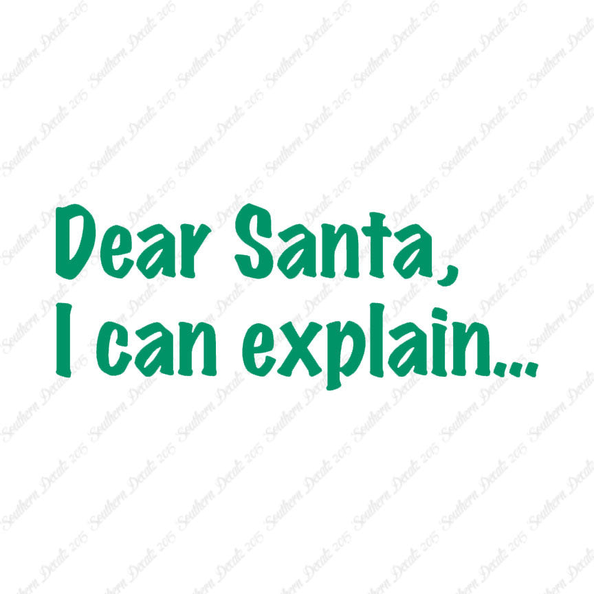 Dear Santa I Can Explain