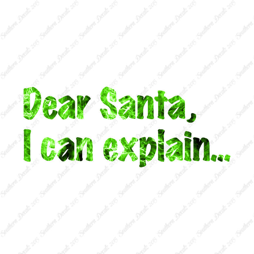 Dear Santa I Can Explain