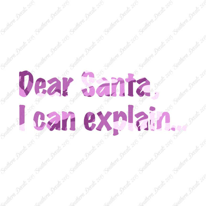 Dear Santa I Can Explain
