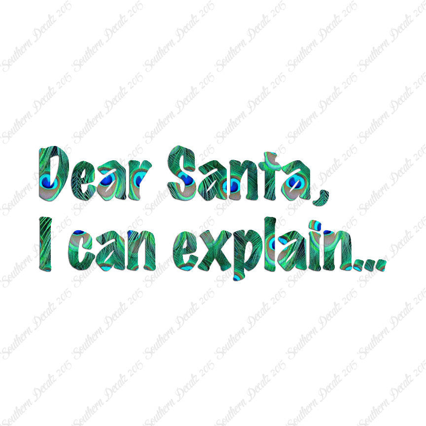 Dear Santa I Can Explain