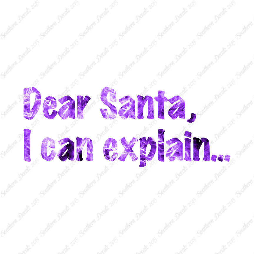 Dear Santa I Can Explain