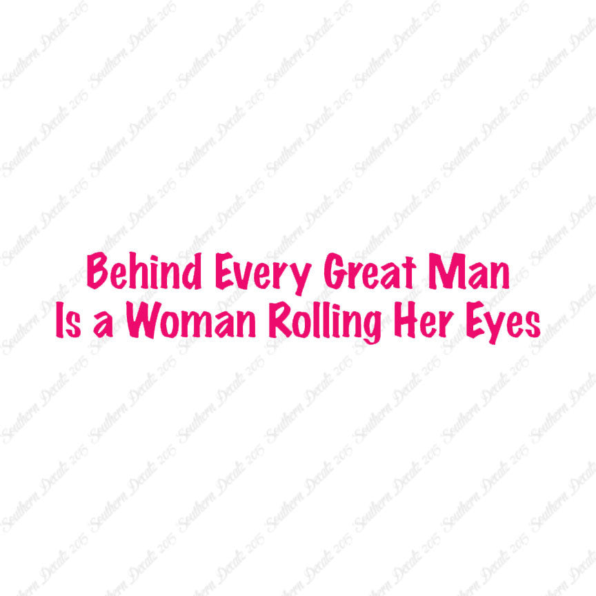 Behind Man Is Woman Rolling Her Eyes