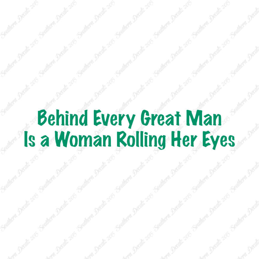 Behind Man Is Woman Rolling Her Eyes