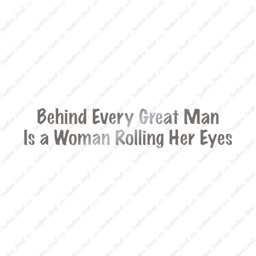 Behind Man Is Woman Rolling Her Eyes