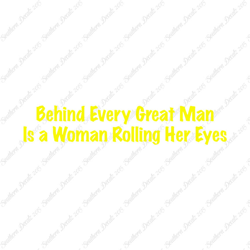 Behind Man Is Woman Rolling Her Eyes