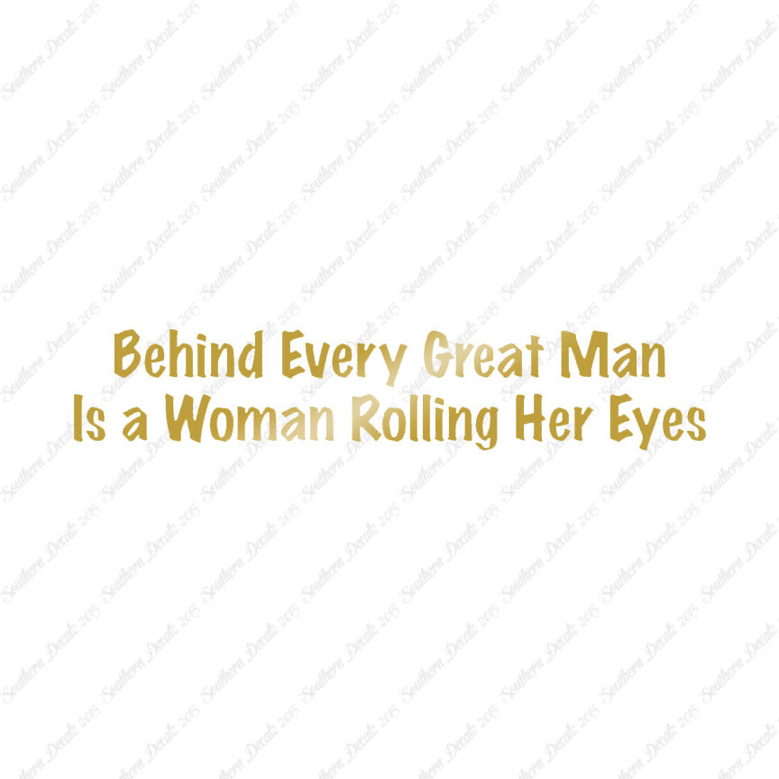 Behind Man Is Woman Rolling Her Eyes