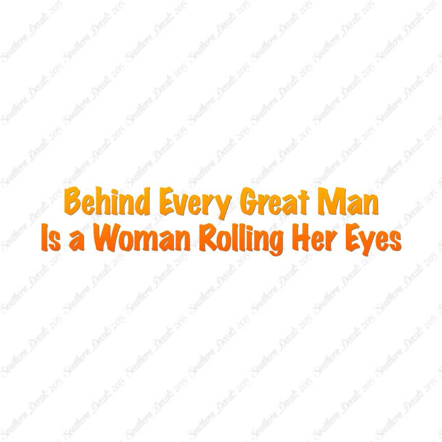 Behind Man Is Woman Rolling Her Eyes