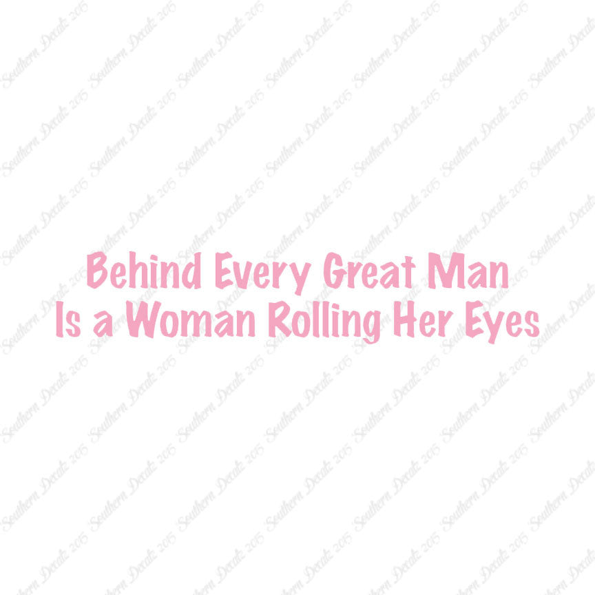 Behind Man Is Woman Rolling Her Eyes