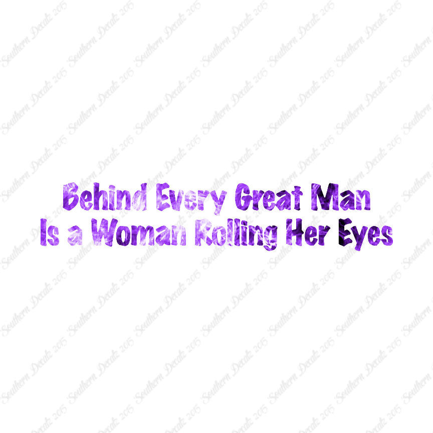 Behind Man Is Woman Rolling Her Eyes