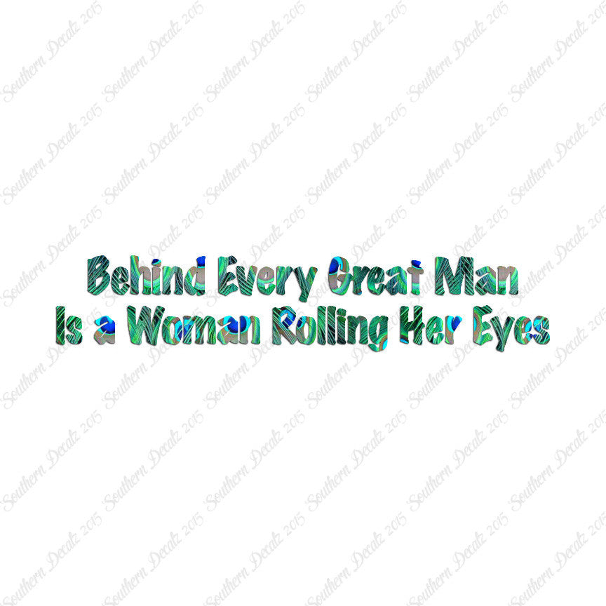Behind Man Is Woman Rolling Her Eyes