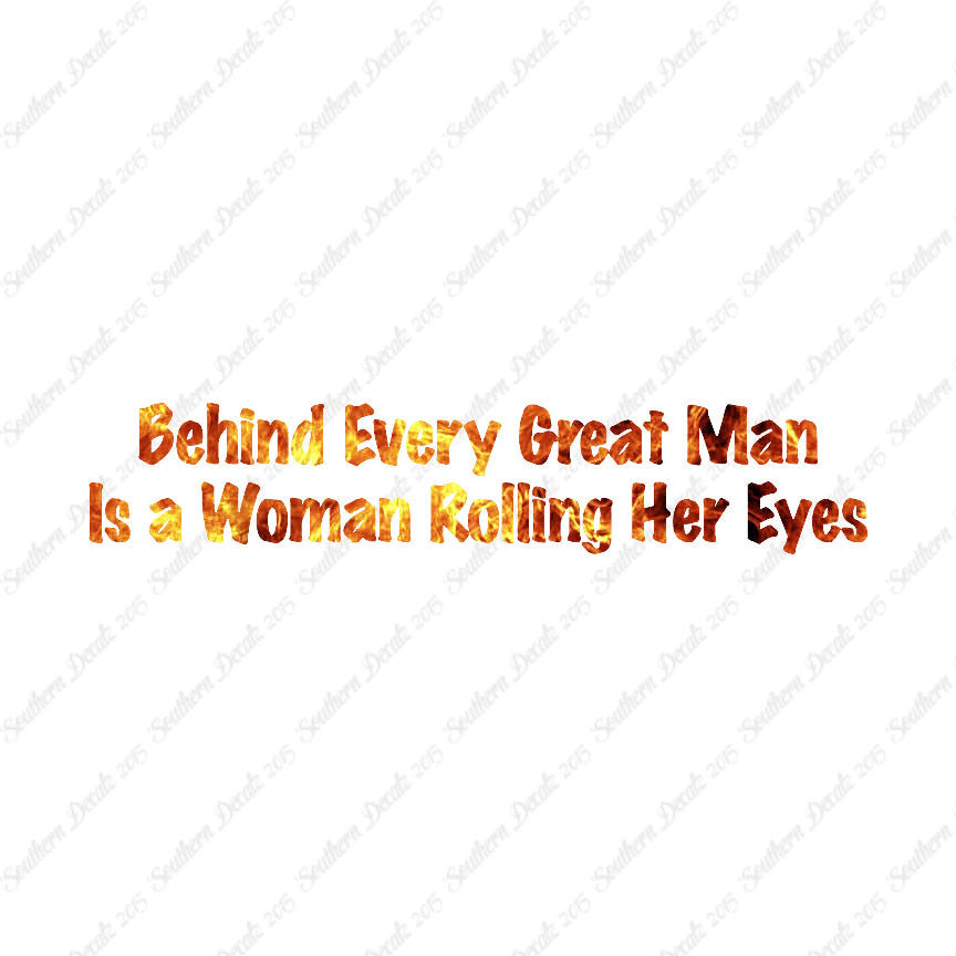Behind Man Is Woman Rolling Her Eyes