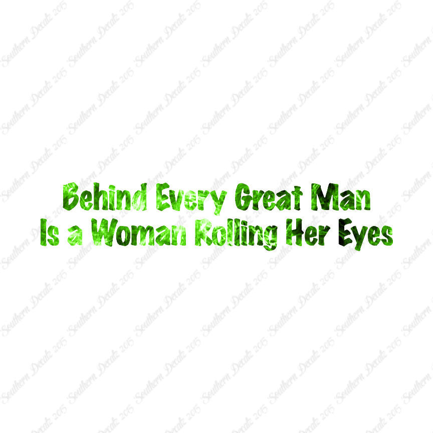Behind Man Is Woman Rolling Her Eyes