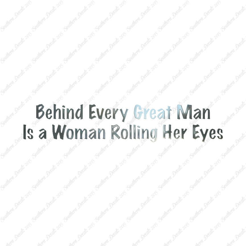 Behind Man Is Woman Rolling Her Eyes