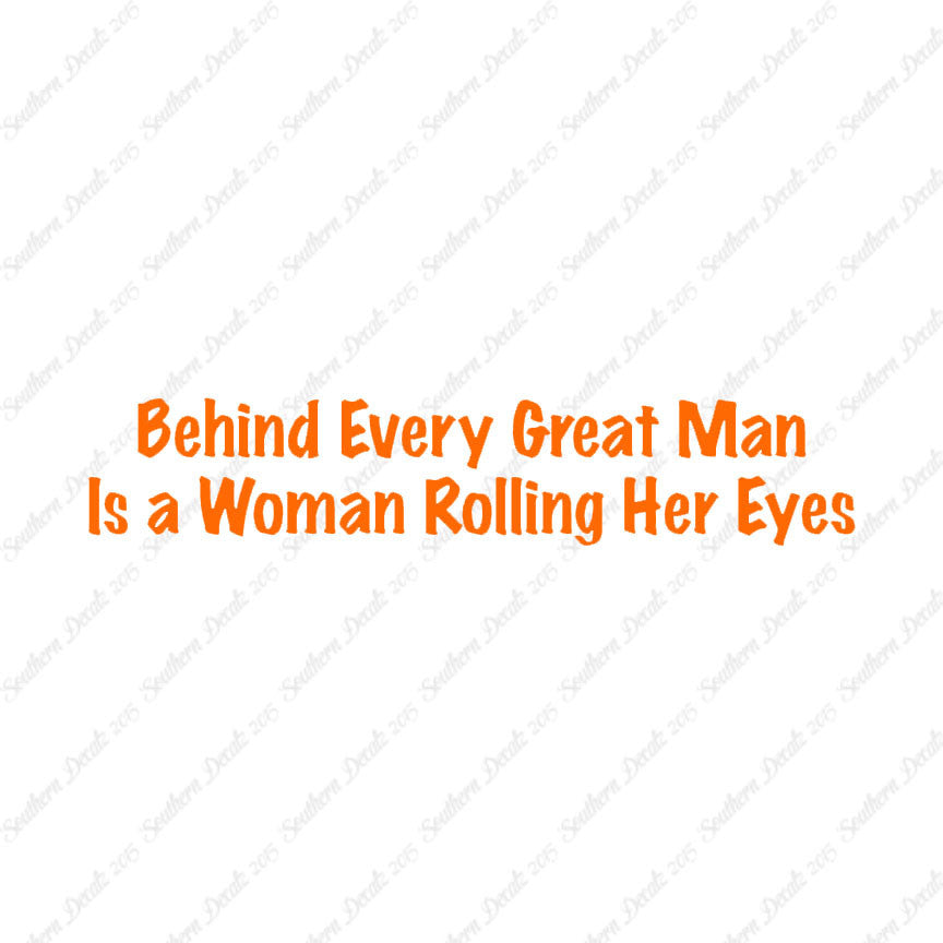 Behind Man Is Woman Rolling Her Eyes