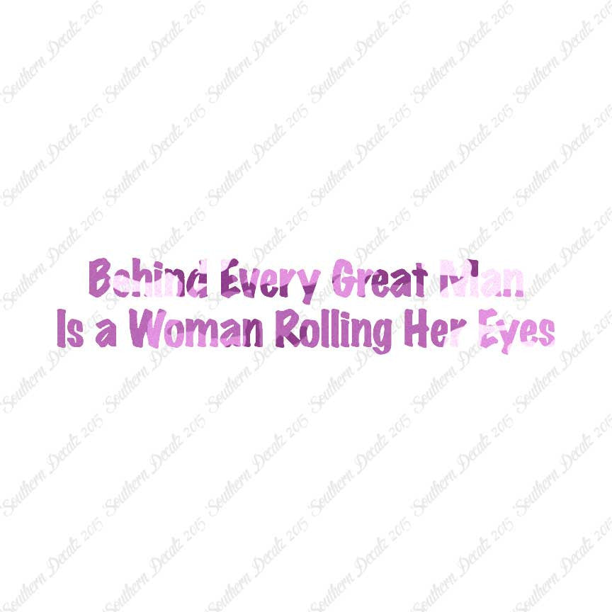 Behind Man Is Woman Rolling Her Eyes