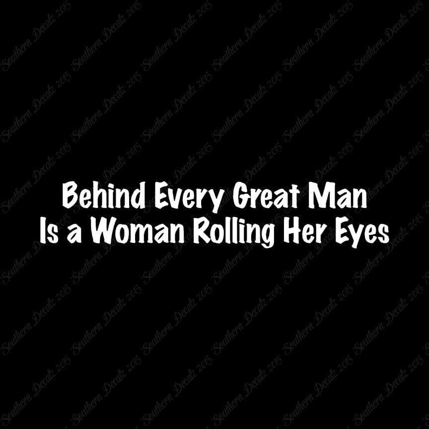 Behind Man Is Woman Rolling Her Eyes