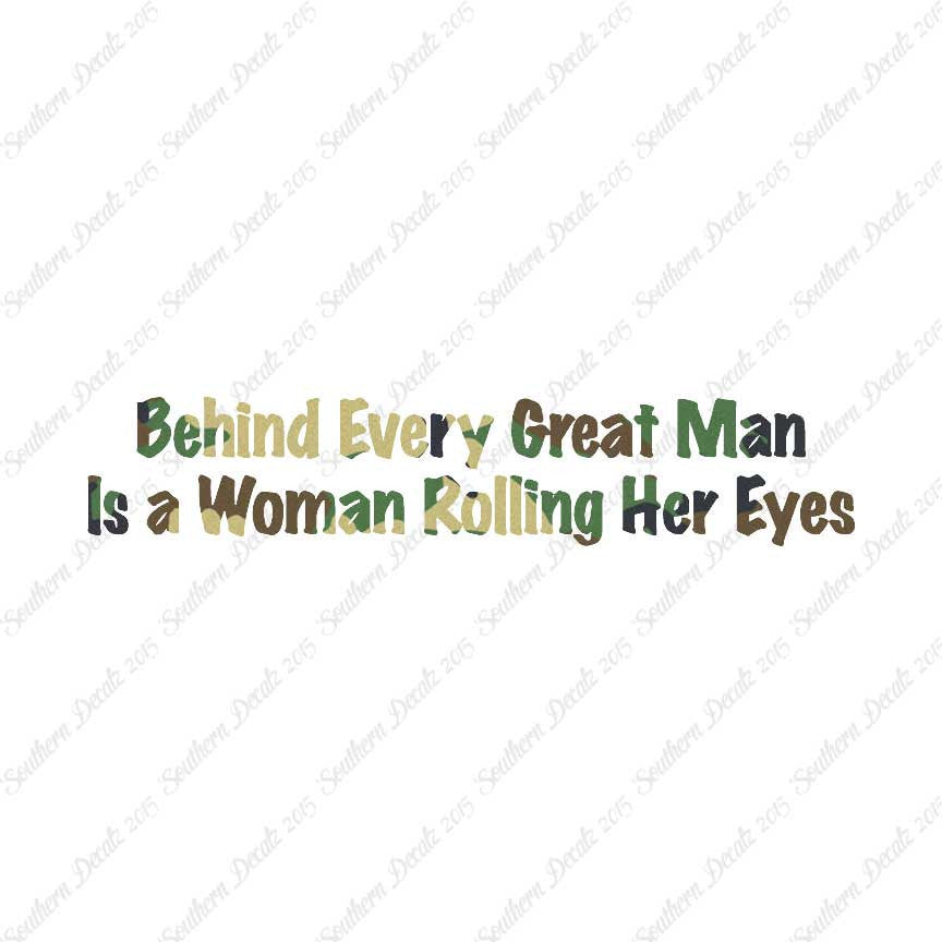 Behind Man Is Woman Rolling Her Eyes