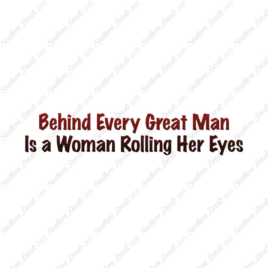 Behind Man Is Woman Rolling Her Eyes