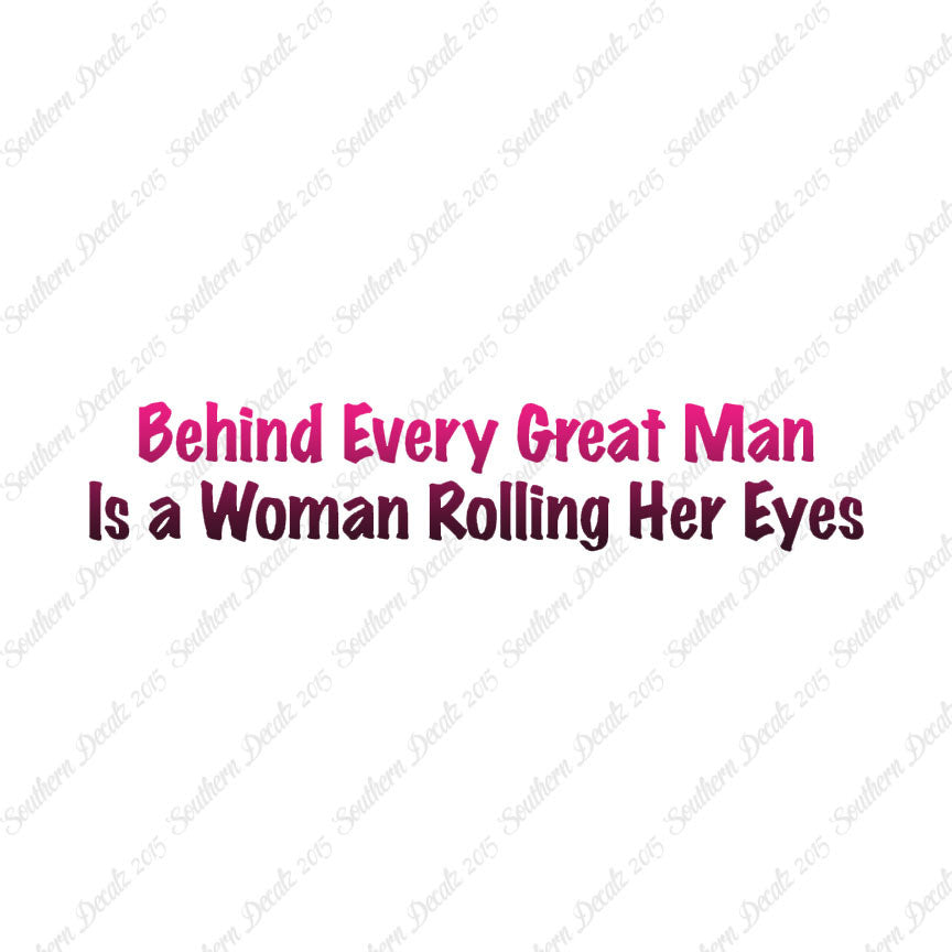 Behind Man Is Woman Rolling Her Eyes