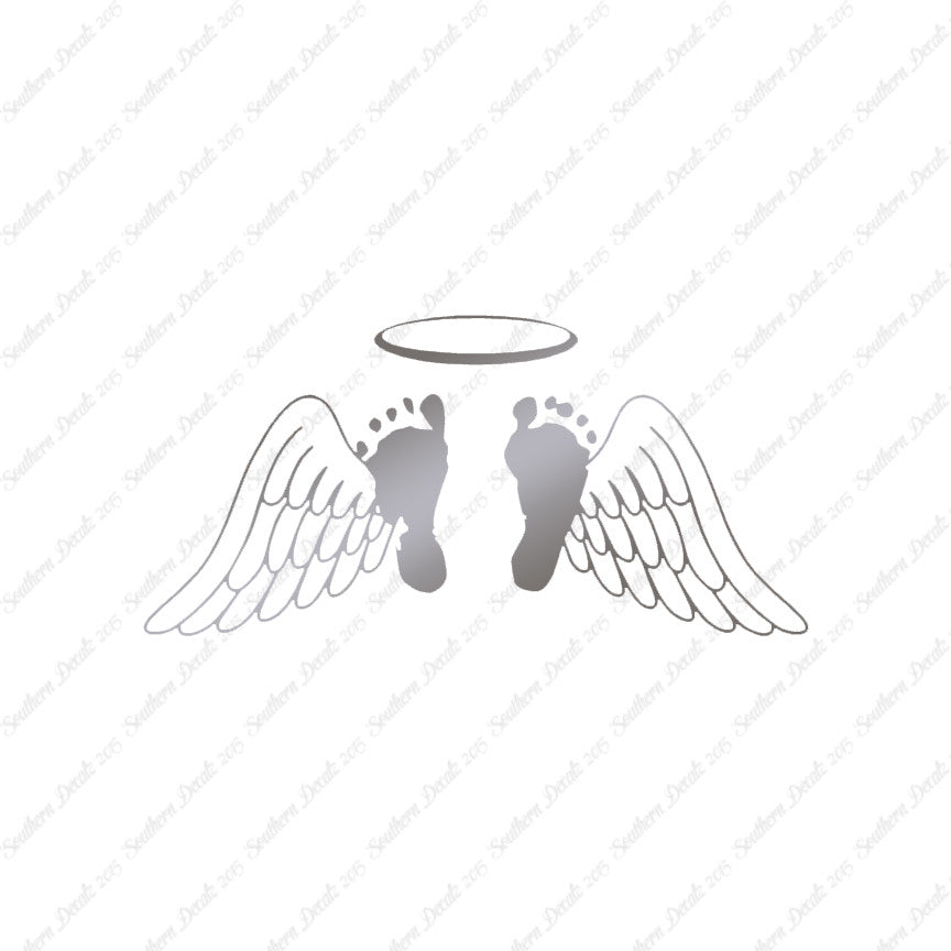 Baby Feet Memorial Angel Wings