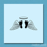 Baby Feet Memorial Angel Wings