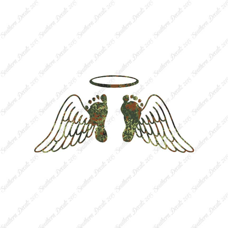 Baby Feet Memorial Angel Wings
