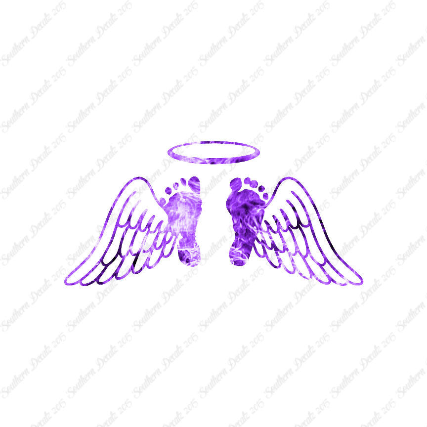 Baby Feet Memorial Angel Wings