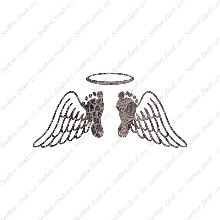 Baby Feet Memorial Angel Wings