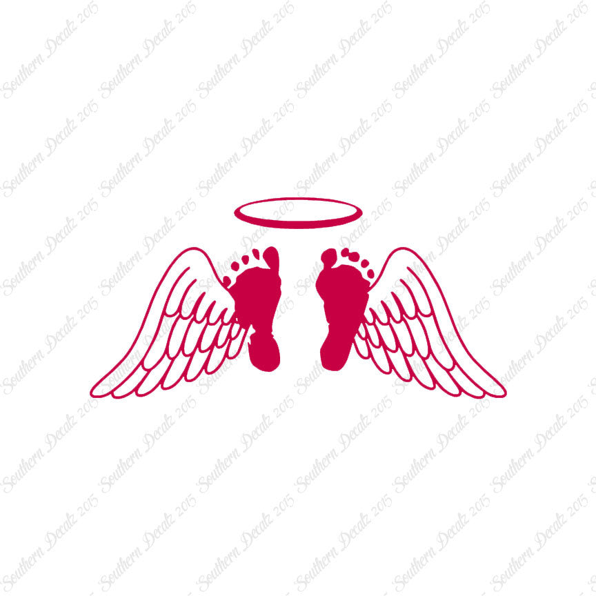 Baby Feet Memorial Angel Wings
