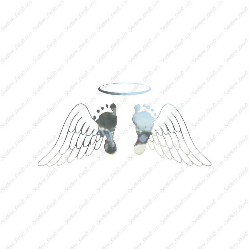 Baby Feet Memorial Angel Wings
