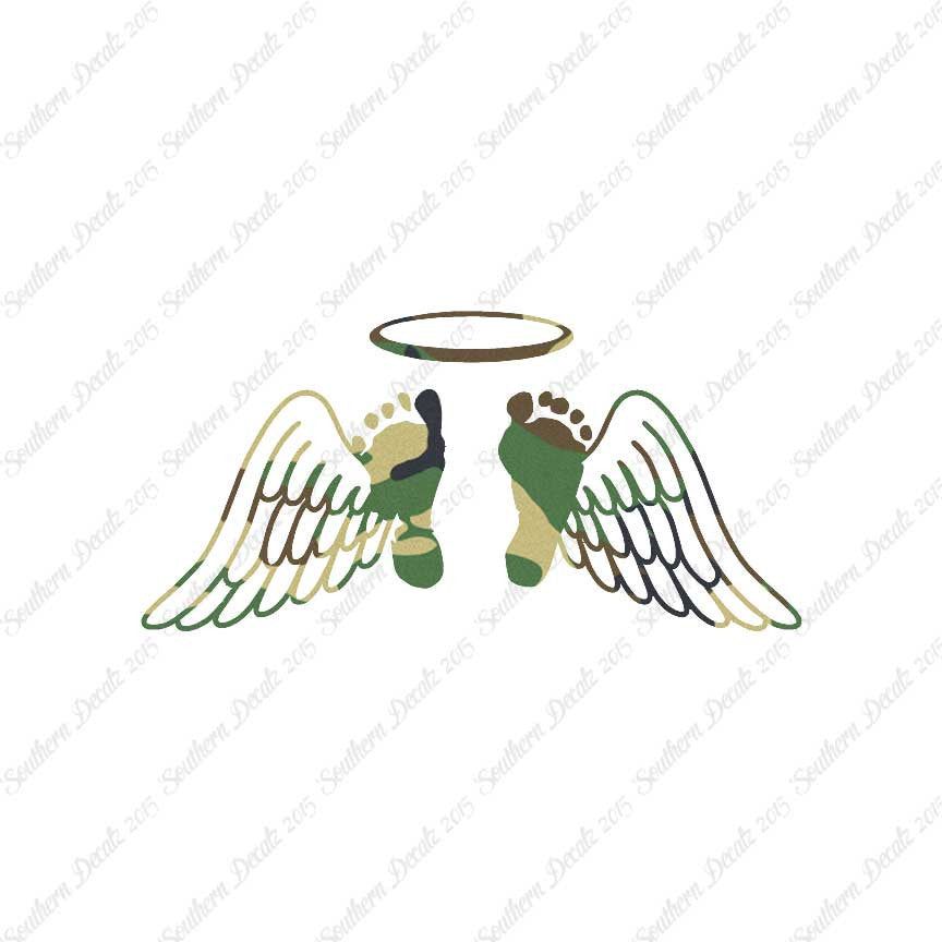Baby Feet Memorial Angel Wings