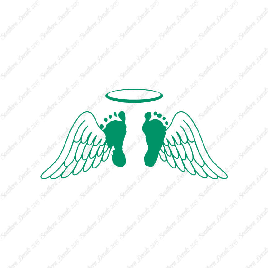 Baby Feet Memorial Angel Wings