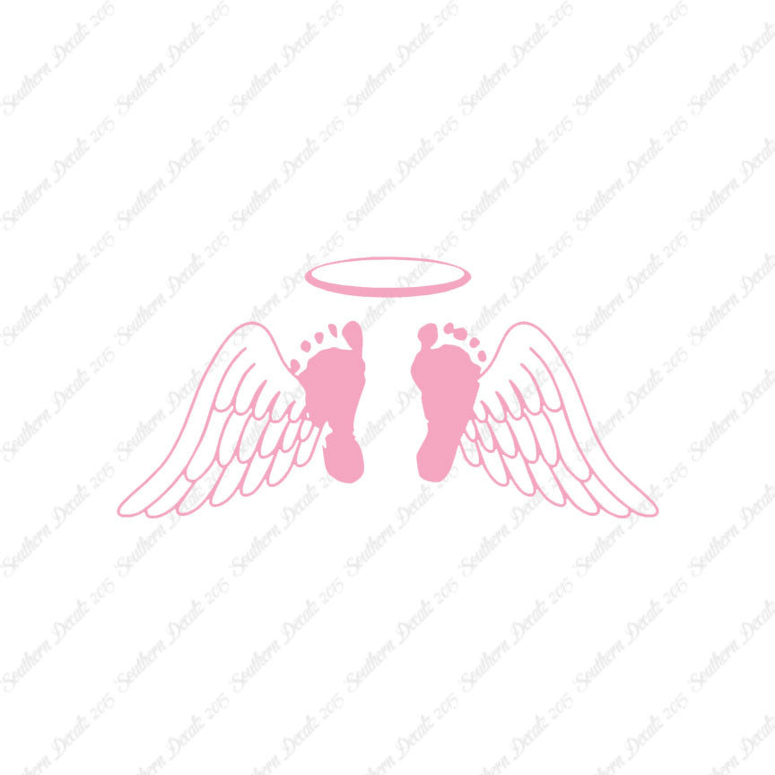 Baby Feet Memorial Angel Wings