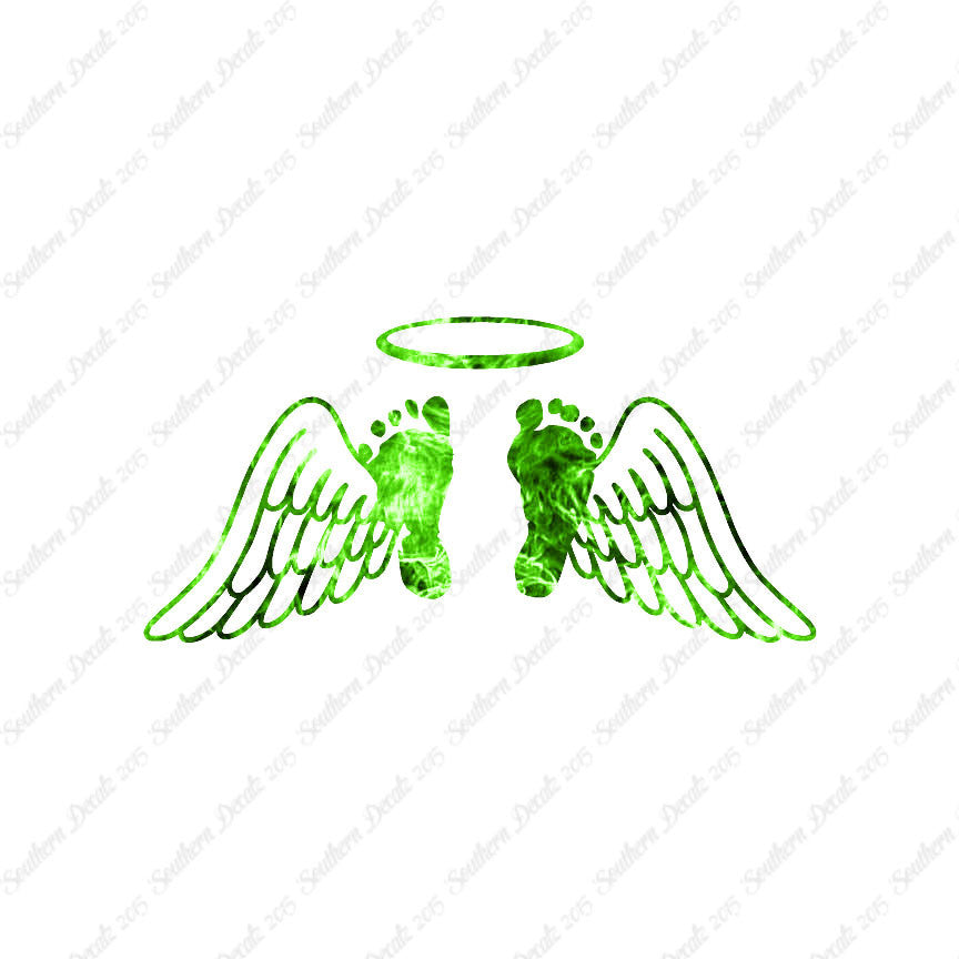Baby Feet Memorial Angel Wings