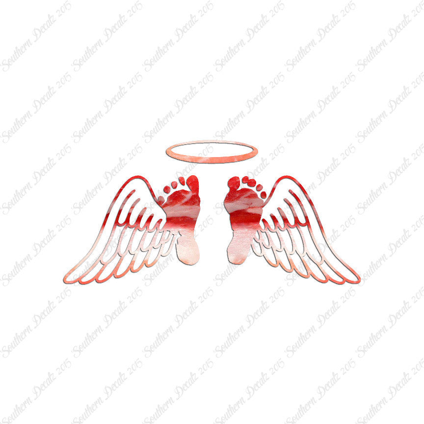 Baby Feet Memorial Angel Wings
