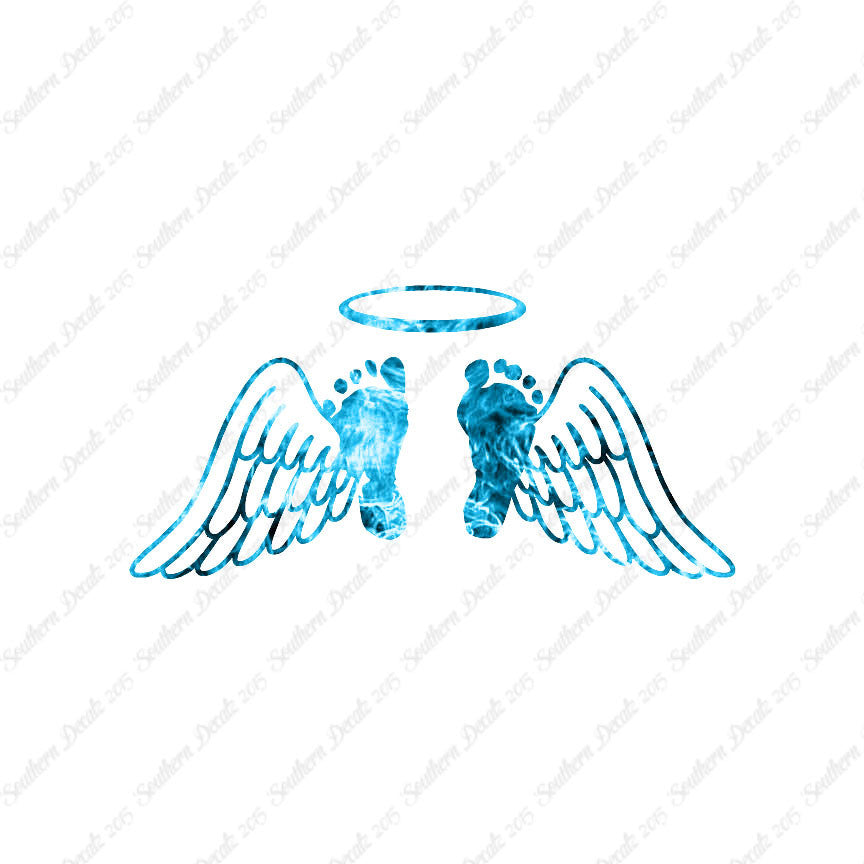 Baby Feet Memorial Angel Wings