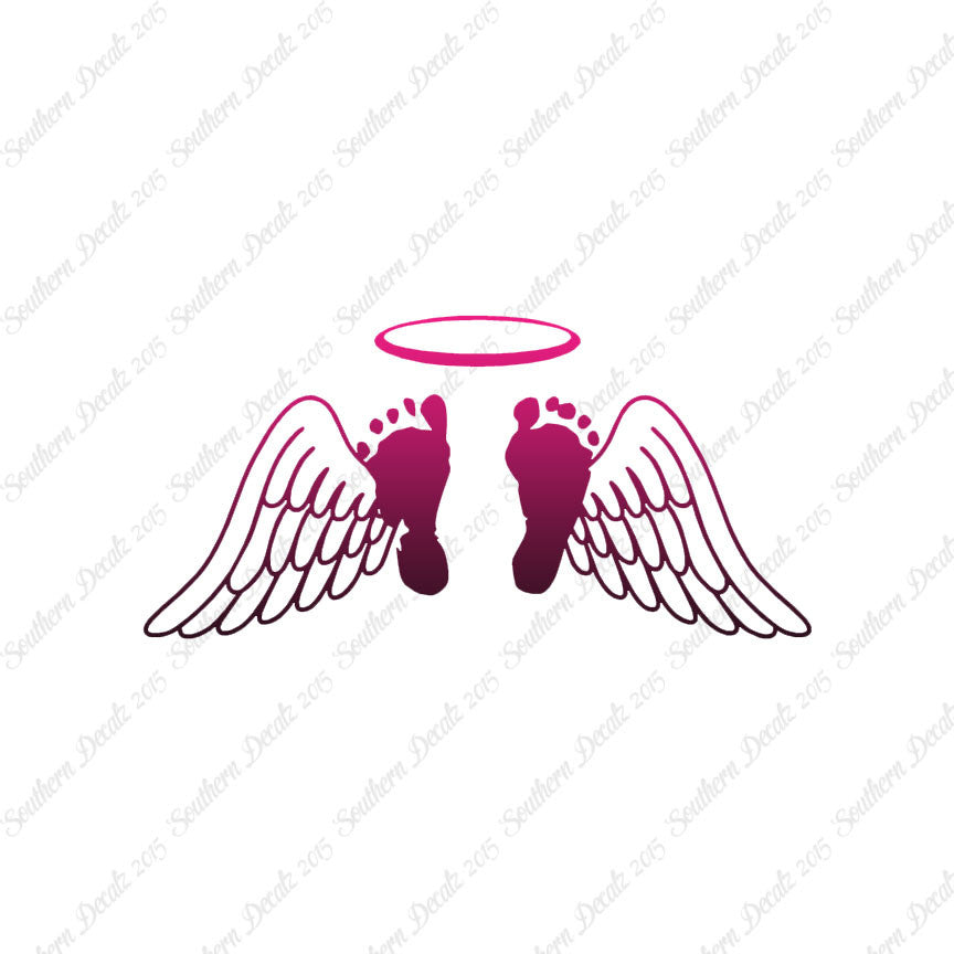 Baby Feet Memorial Angel Wings