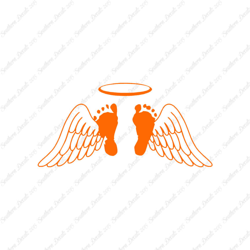 Baby Feet Memorial Angel Wings