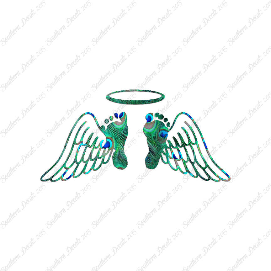 Baby Feet Memorial Angel Wings