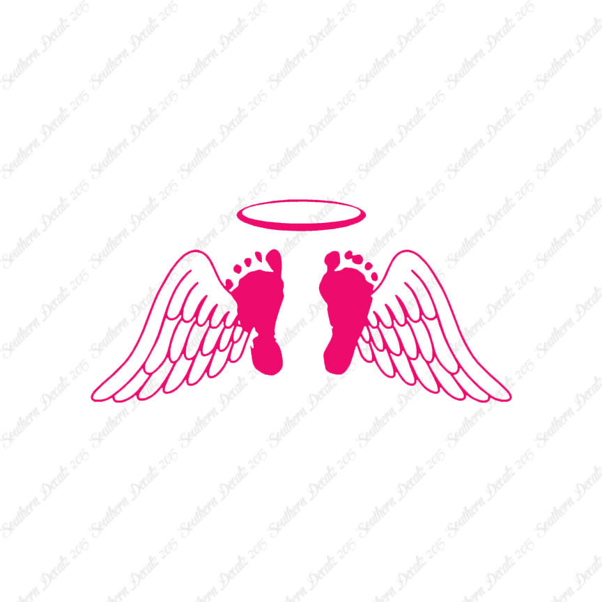 Baby Feet Memorial Angel Wings