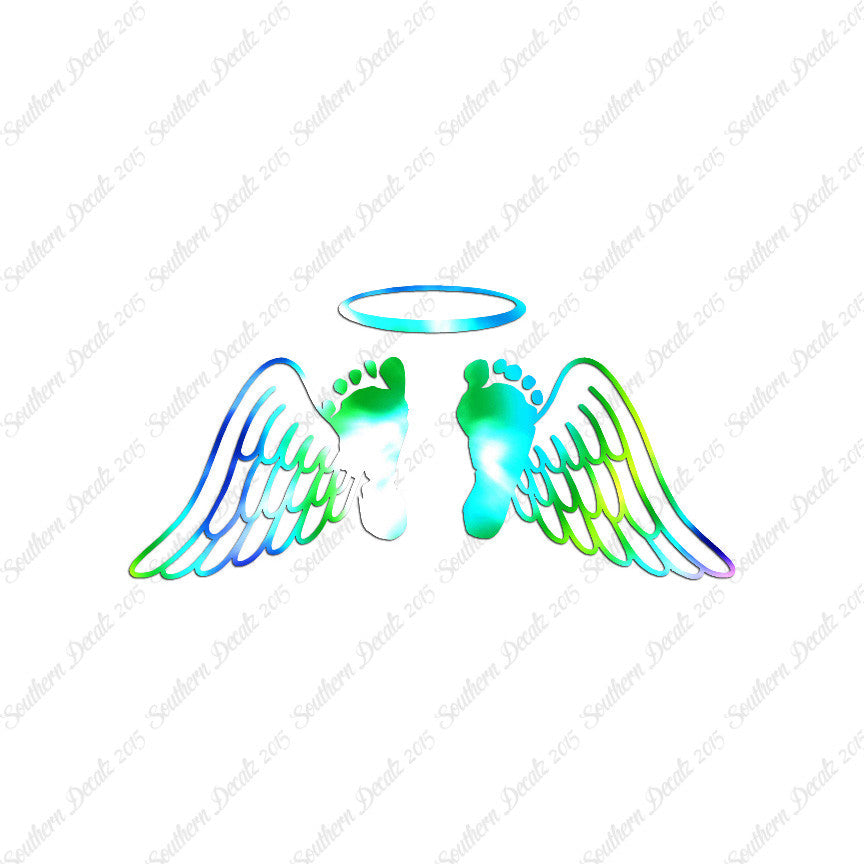 Baby Feet Memorial Angel Wings