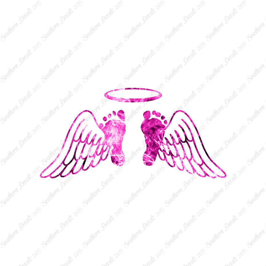 Baby Feet Memorial Angel Wings