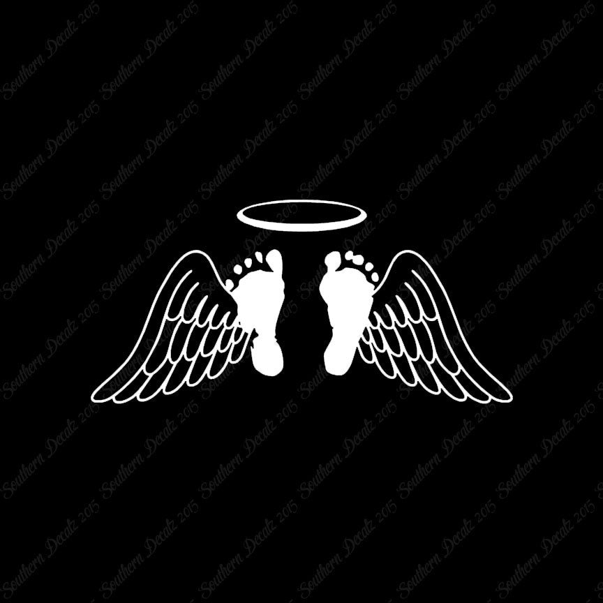 Baby Feet Memorial Angel Wings