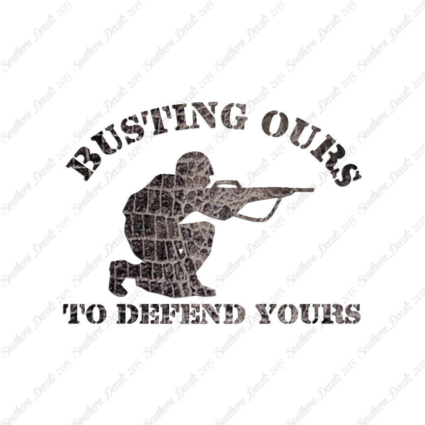 Busting Ours Defend Yours Soldier