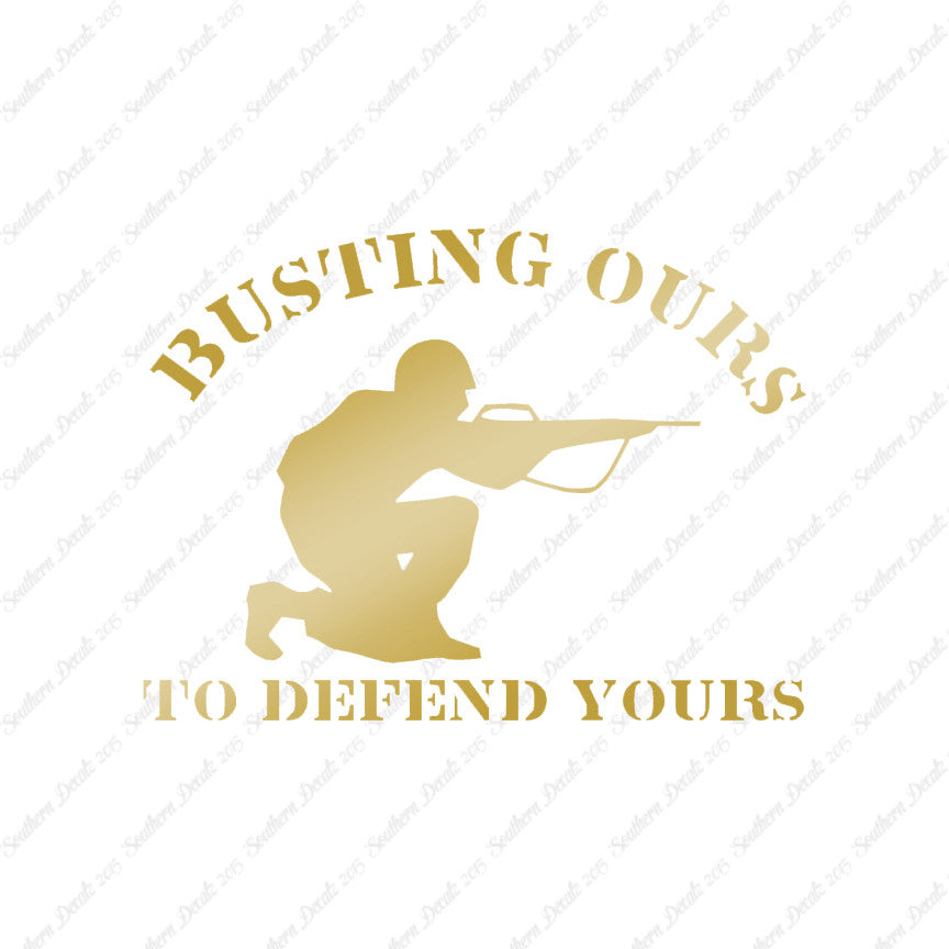 Busting Ours Defend Yours Soldier