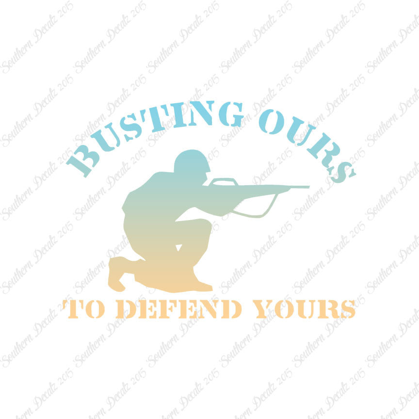 Busting Ours Defend Yours Soldier