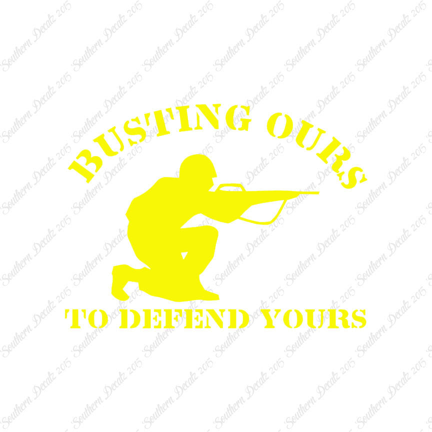 Busting Ours Defend Yours Soldier