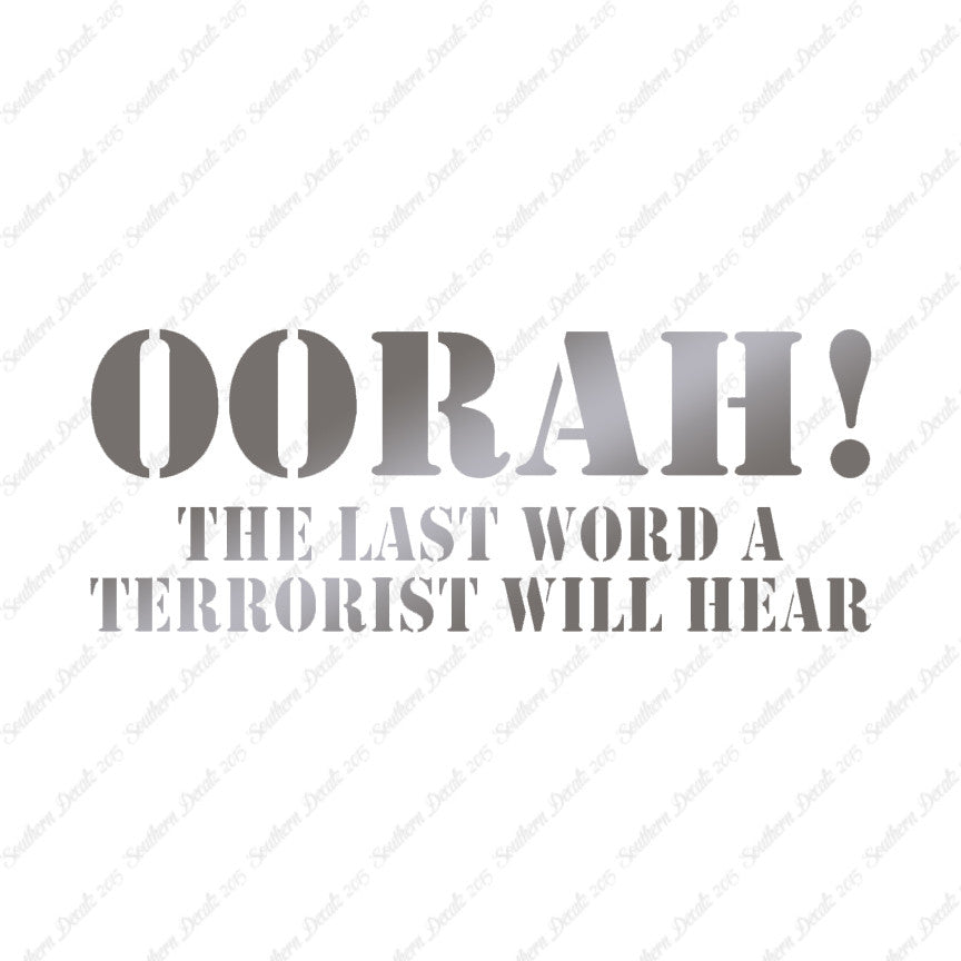 Oorah Last Word Terrorist Hear