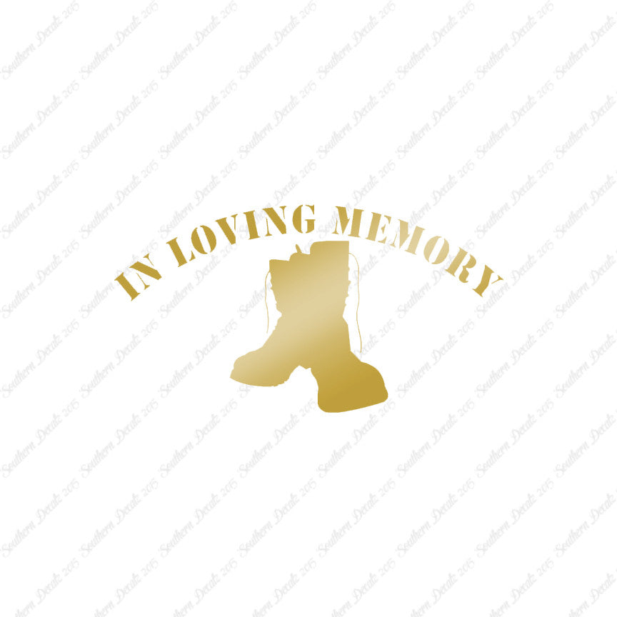In Loving Memory Boots Memorial