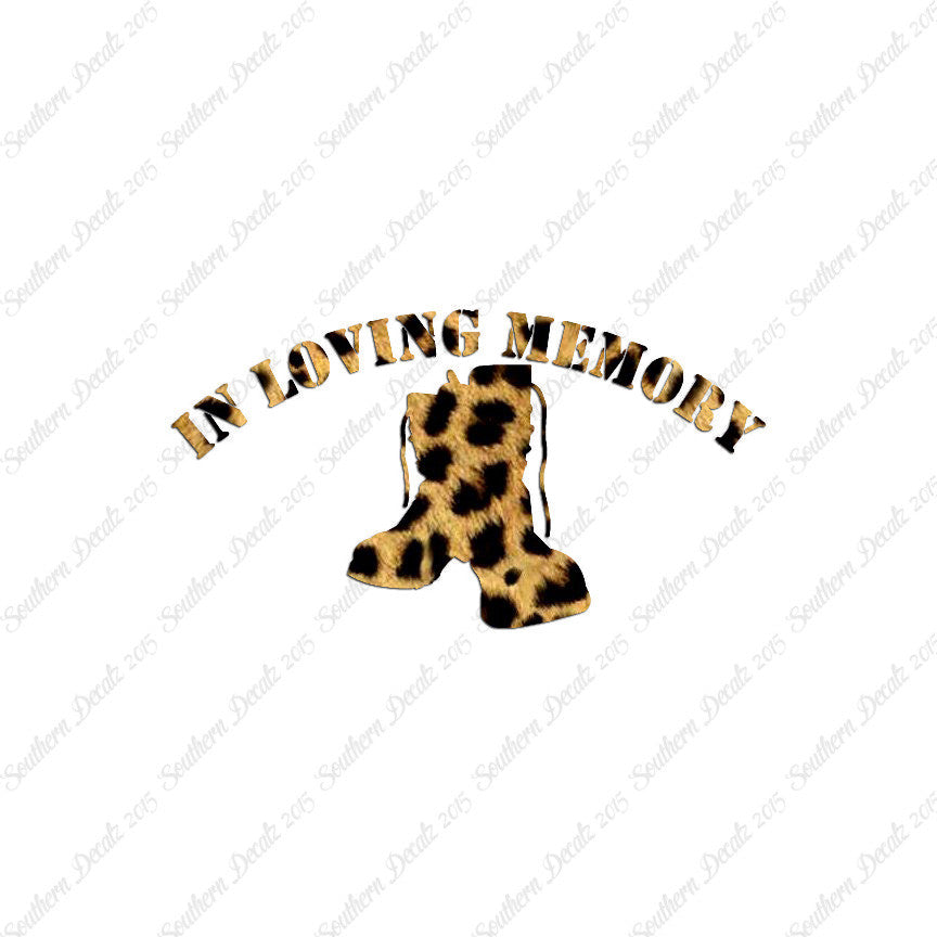 In Loving Memory Boots Memorial